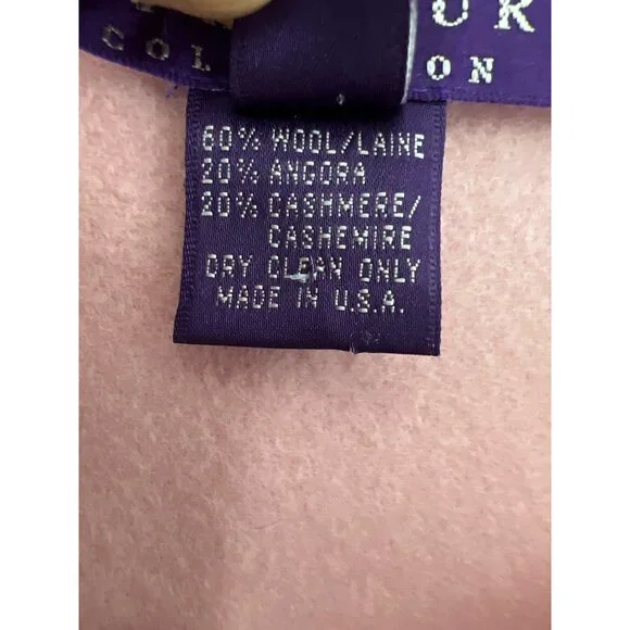 Ralph Lauren Collection Pencil Skirt Wool Angora Cashmere Size 6 Purple Label